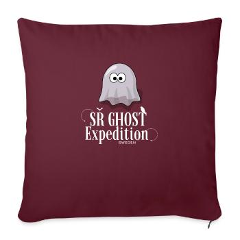 Spectral Rambler : la série SR Ghost Expedition - Housse de coussin décorative 45 x 45 cm - bordeaux - Devant