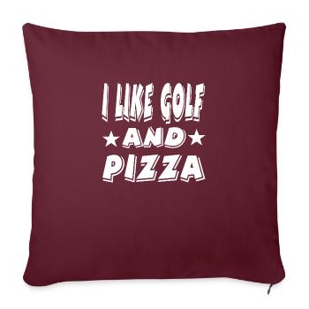Golfe - Housse de coussin décorative 45 x 45 cm - bordeaux - Devant