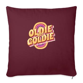 Oldie but Goldie Retro - Sofakissenbezug 45 x 45 cm - Burgunderrot - Vorne