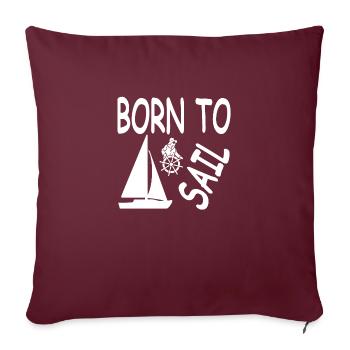 Voile - Housse de coussin décorative 45 x 45 cm - bordeaux - Devant