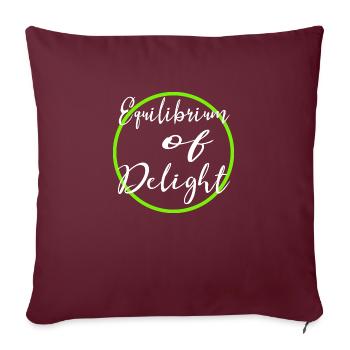 Idées cadeaux pour trouver l’équilibre - Housse de coussin décorative 45 x 45 cm - bordeaux - Devant