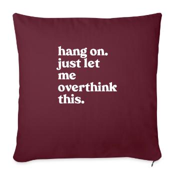 TDAH - Housse de coussin décorative 45 x 45 cm - bordeaux - Devant