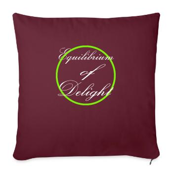 Vie équilibrée Trouver la joie Équilibre mental - Housse de coussin décorative 45 x 45 cm - bordeaux - Devant