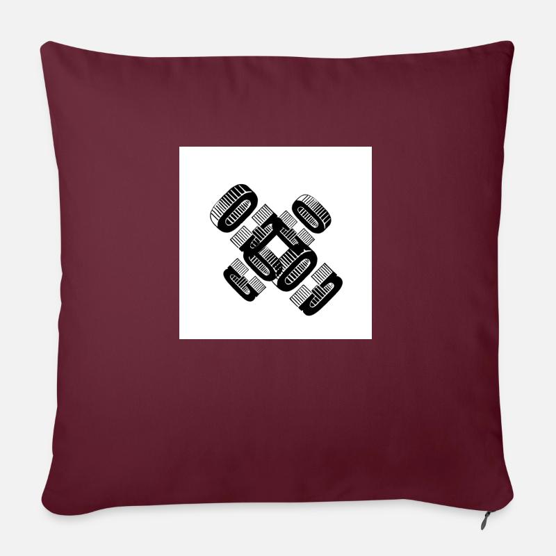 CO CO Design - Sofakissenbezug 45 x 45 cm - Burgunderrot