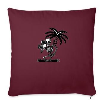 Un caméraman du cinéma - Housse de coussin décorative 45 x 45 cm - bordeaux - Devant