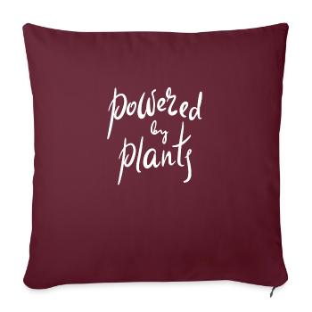 Propulsé par des plantes - Housse de coussin décorative 45 x 45 cm - bordeaux - Devant