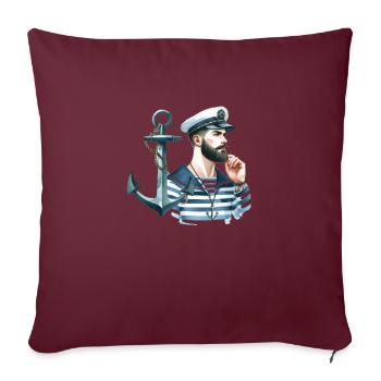 MARIN PASSION DU SUD - Housse de coussin décorative 45 x 45 cm - bordeaux - Devant