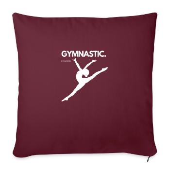 Turnen Leidenschaft / Gymnastic Passion - Sofakissenbezug 45 x 45 cm - Burgunderrot - Vorne