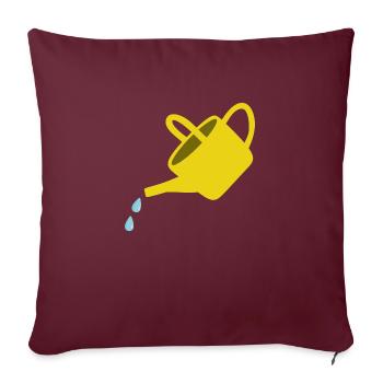 Arrosoir - Housse de coussin décorative 45 x 45 cm - bordeaux - Devant