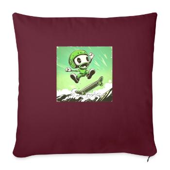 Skully Pete - Sofakissenbezug 45 x 45 cm - Burgunderrot - Vorne
