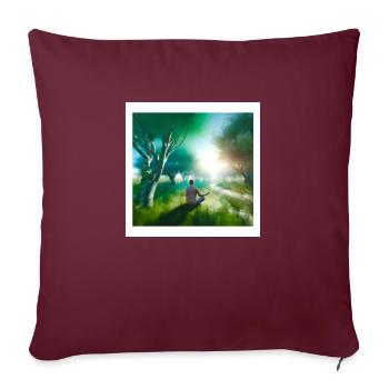 Self-love - Sofa pillowcase 17,3'' x 17,3'' (45 x 45 cm) - burgundy - Front