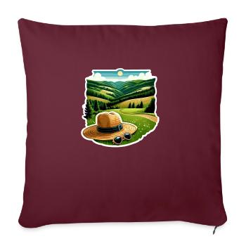 Sauerland Region - Sofa pillowcase 17,3'' x 17,3'' (45 x 45 cm) - burgundy - Front