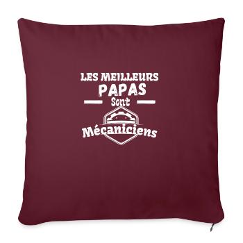 MECHANIC DAD - Sofa pillowcase 17,3'' x 17,3'' (45 x 45 cm) - burgundy - Front