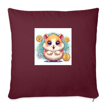 group1 12 - Sofa pillowcase 17,3'' x 17,3'' (45 x 45 cm) - burgundy - Front