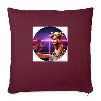 Cool camel - Sofa pillowcase 17,3'' x 17,3'' (45 x 45 cm) - burgundy - Front