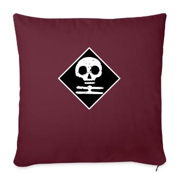 Weißer Tod Finnland - Sofakissenbezug 45 x 45 cm - Burgunderrot - Vorne