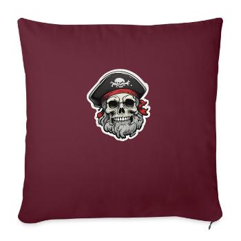 PIRATE 1 - Housse de coussin décorative 45 x 45 cm - bordeaux - Devant