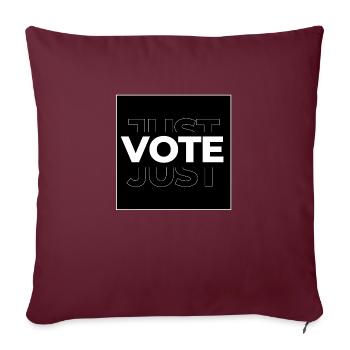 Just Vote Election Design - Sofa pillowcase 17,3'' x 17,3'' (45 x 45 cm) - burgundy - Front