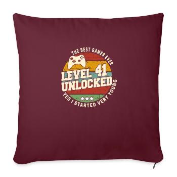 Original 1983 41e Anniversaire Cadeau Retro - Housse de coussin décorative 45 x 45 cm - bordeaux - Devant