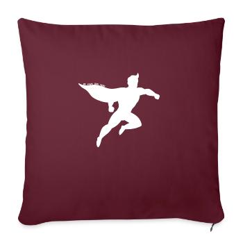 Be Your Own Hero Silhouette - Sofa pillowcase 17,3'' x 17,3'' (45 x 45 cm) - burgundy - Front