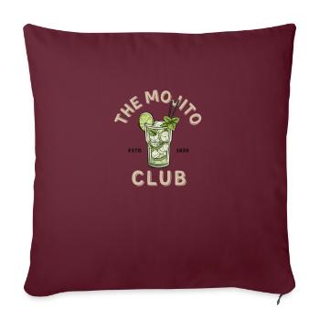 MOJITO Club - Sofakissenbezug 45 x 45 cm - Burgunderrot - Vorne