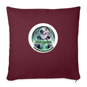 ADNP syndrome - Sofa pillowcase 17,3'' x 17,3'' (45 x 45 cm) - burgundy - Front
