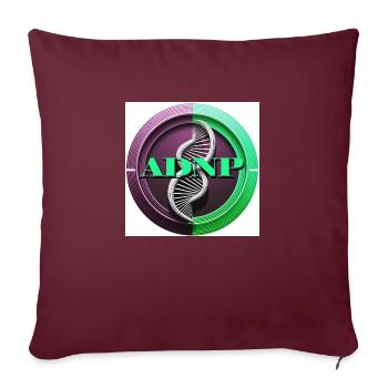 ADNP syndrome - Sofa pillowcase 17,3'' x 17,3'' (45 x 45 cm) - burgundy - Front