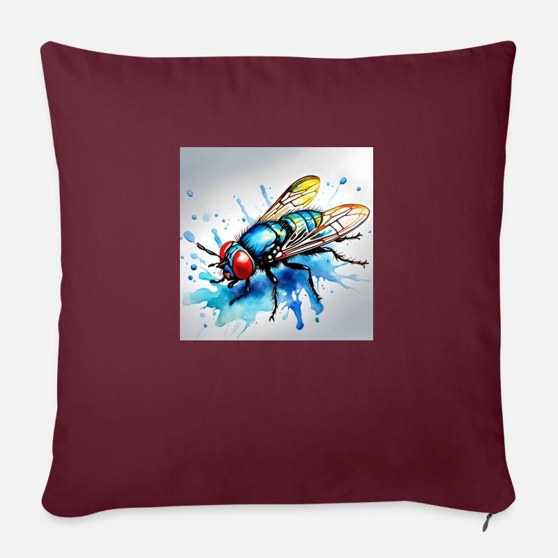 Fly - Sofakissenbezug 45 x 45 cm - Burgunderrot