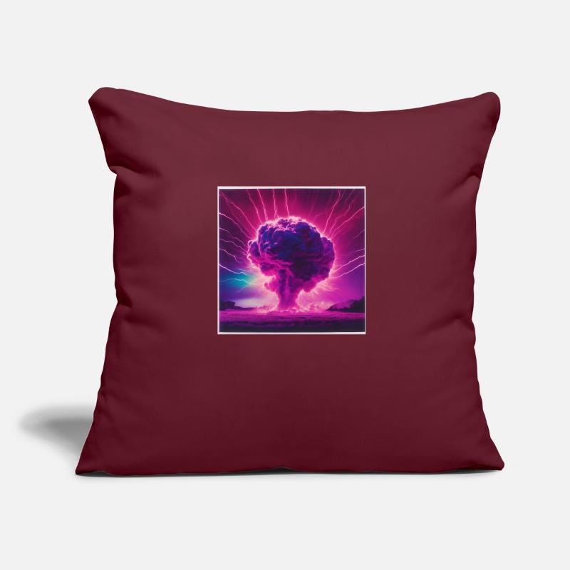 Atomique Housse de coussin décorative 45 x 45 cm