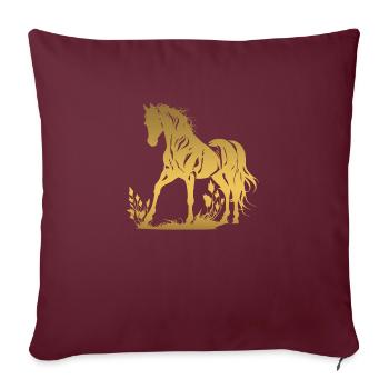 Cowboy Lustiger Cowboyhut Wild Western Rodeo Texas - Sofakissenbezug 45 x 45 cm - Burgunderrot - Vorne