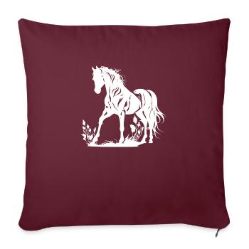Cowboy Funny Cowboy Hat Wild Western Rodeo Texas - Sofa pillowcase 17,3'' x 17,3'' (45 x 45 cm) - burgundy - Front