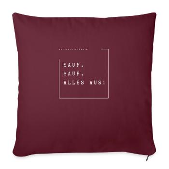 C’est votre hôtesse de l’air qui parle - Housse de coussin décorative 45 x 45 cm - bordeaux - Devant