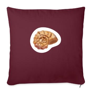 Beautiful sea of shells - Sofa pillowcase 17,3'' x 17,3'' (45 x 45 cm) - burgundy - Front
