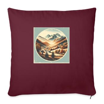 Österreich Herbst #1 - Sofakissenbezug 45 x 45 cm - Burgunderrot - Vorne
