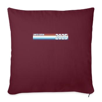 rétro 2025 limited edition - Housse de coussin décorative 45 x 45 cm - bordeaux - Devant