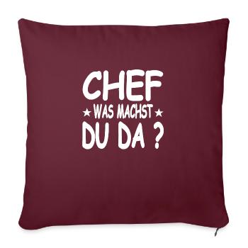 Chef - Sofakissenbezug 45 x 45 cm - Burgunderrot - Vorne