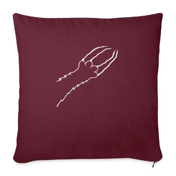 Cats, Claws, Paws, Paws, Claws, Scratches, Stripes - Sofa pillowcase 17,3'' x 17,3'' (45 x 45 cm) - burgundy - Front