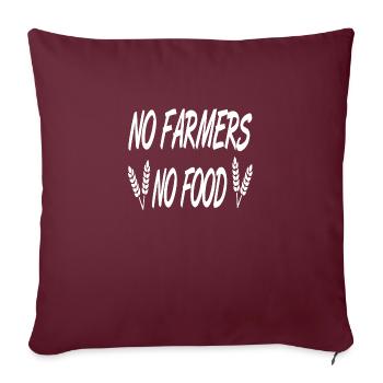Cultivateur - Housse de coussin décorative 45 x 45 cm - bordeaux - Devant