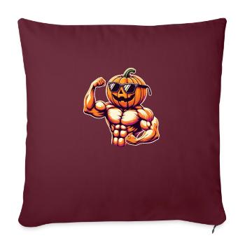 Sports Halloween Pumpkin - Sofa pillowcase 17,3'' x 17,3'' (45 x 45 cm) - burgundy - Front