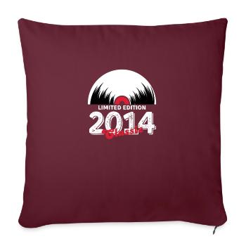 Limited edition 2014 Classic vinyle - Housse de coussin décorative 45 x 45 cm - bordeaux - Devant