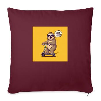 FAULTIER SPEED DEMON - Sofakissenbezug 45 x 45 cm - Burgunderrot - Vorne