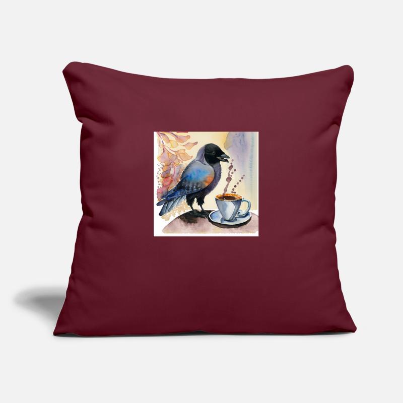 Jackdaw with Jackdaw Sofa pillowcase 17,3'' x 17,3'' (45 x 45 cm)