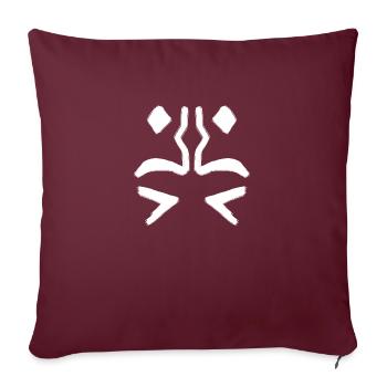 Ahsoka - Housse de coussin décorative 45 x 45 cm - bordeaux - Devant