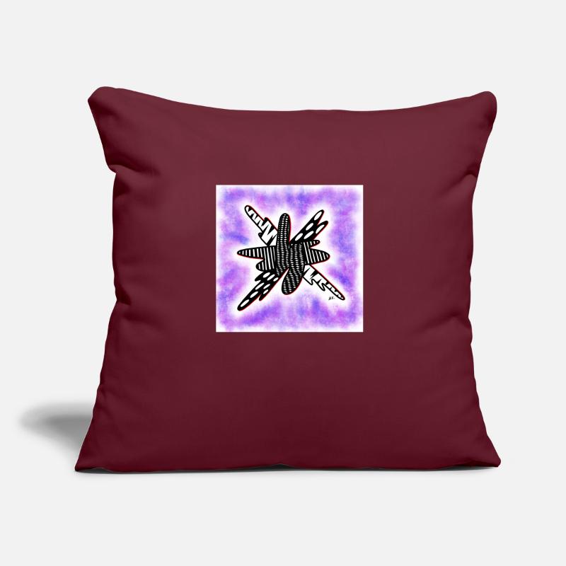 Creative patterned blob on violet Sofa pillowcase 17,3'' x 17,3'' (45 x 45 cm)