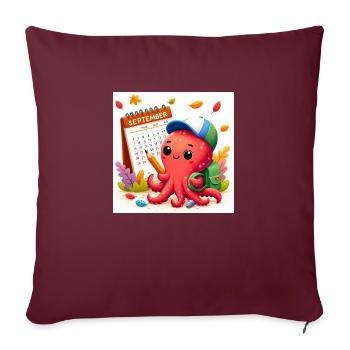 SEPT - Housse de coussin décorative 45 x 45 cm - bordeaux - Devant