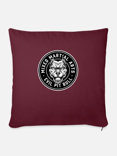 mma fights - Sofa pillowcase 17,3'' x 17,3'' (45 x 45 cm) - burgundy