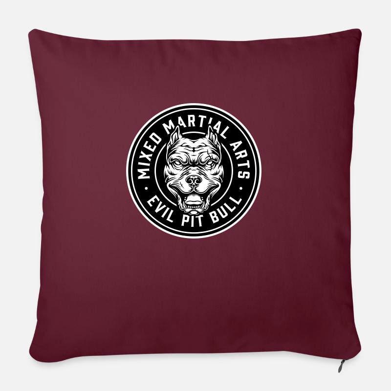 mma fights - Sofa pillowcase 17,3'' x 17,3'' (45 x 45 cm) - burgundy