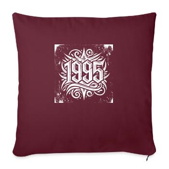 1995 legend happy Vintage Birthday Birth Year - Sofa pillowcase 17,3'' x 17,3'' (45 x 45 cm) - burgundy - Front