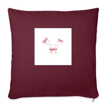 best mom - Sofakissenbezug 45 x 45 cm - Burgunderrot - Vorne
