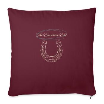 Horseshoe The Equestrian Edit - Sofa pillowcase 17,3'' x 17,3'' (45 x 45 cm) - burgundy - Front